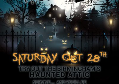 Birmingham's Vodka & Ale House - Halloween Poster