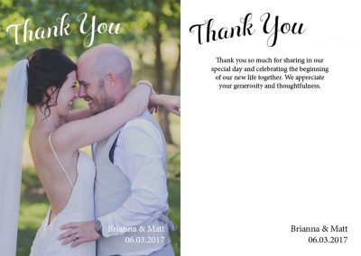 Brianna Kahovec - Thank You Cards