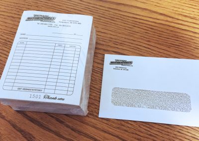 Discovery Motorsports - Receipts + Envelopes