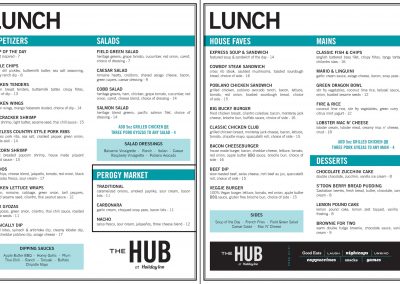 The Holiday Inn Downtown - Lunch Menu