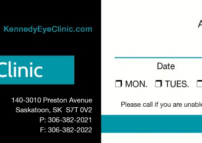 Kennedy Eye Clinic - Business Cards