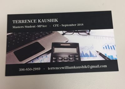 Terrence Kaushik - Business Cards