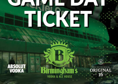 Birmingham's - Rush Tickets