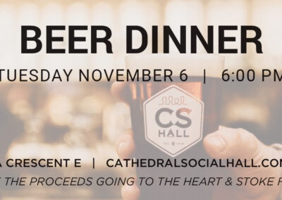 Cathedral Social Hall - Beer Dinner Tickets