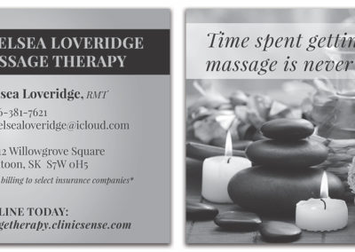 Chelsea Loveridge Massage - Flyer